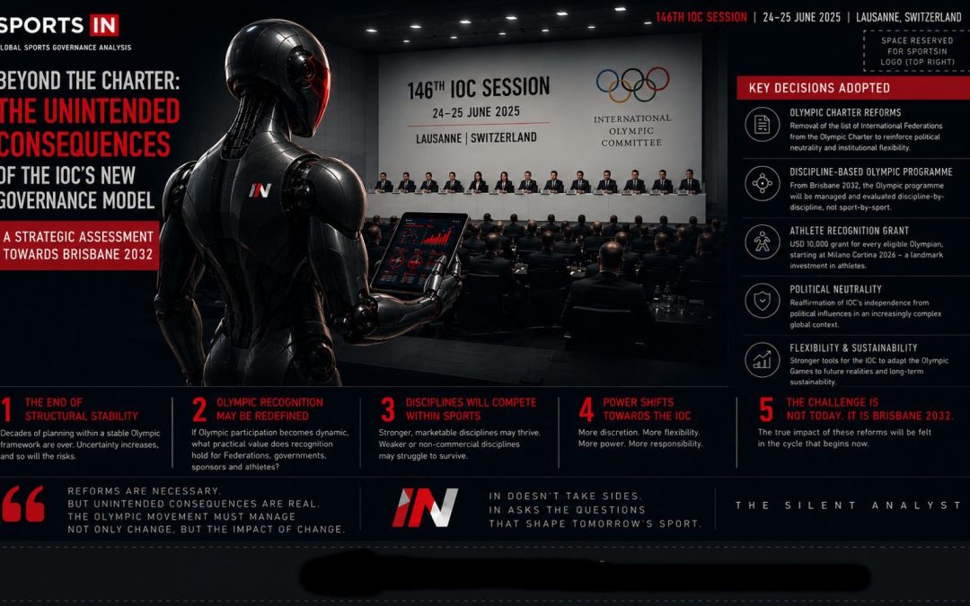 Beyond the Olympic Charter: the IOC’s new model changes the incentives of Olympic sport