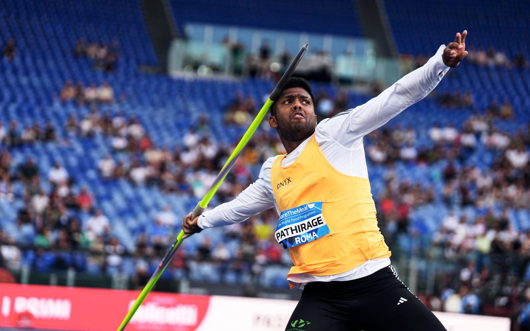 The smart javelin presented by World Athletics and TDK